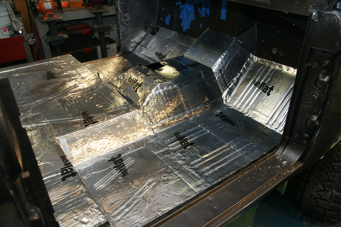 #10501 HushMat Bulk Kit – Automotive Sound Deadening & Thermal Insulation (58.1 Sq Ft, Silver Foil)