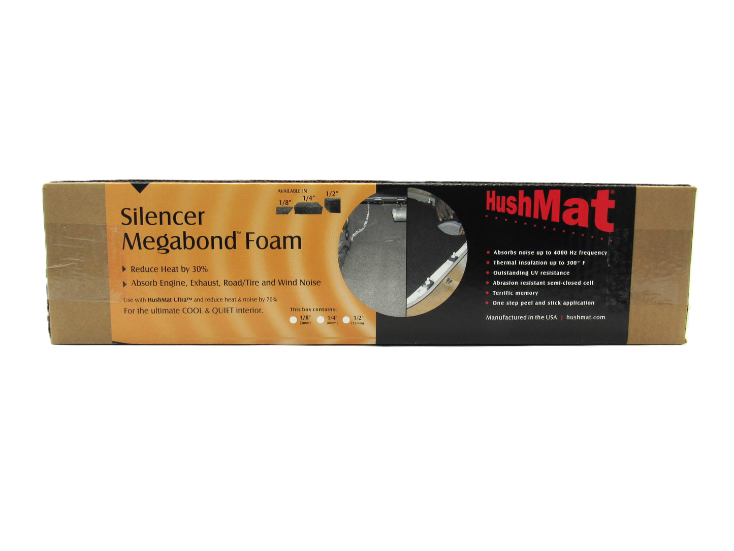 #22510 HushMat Silencer Shop Roll – 1/2" Sound Deadening Foam – 20 Sq Ft.