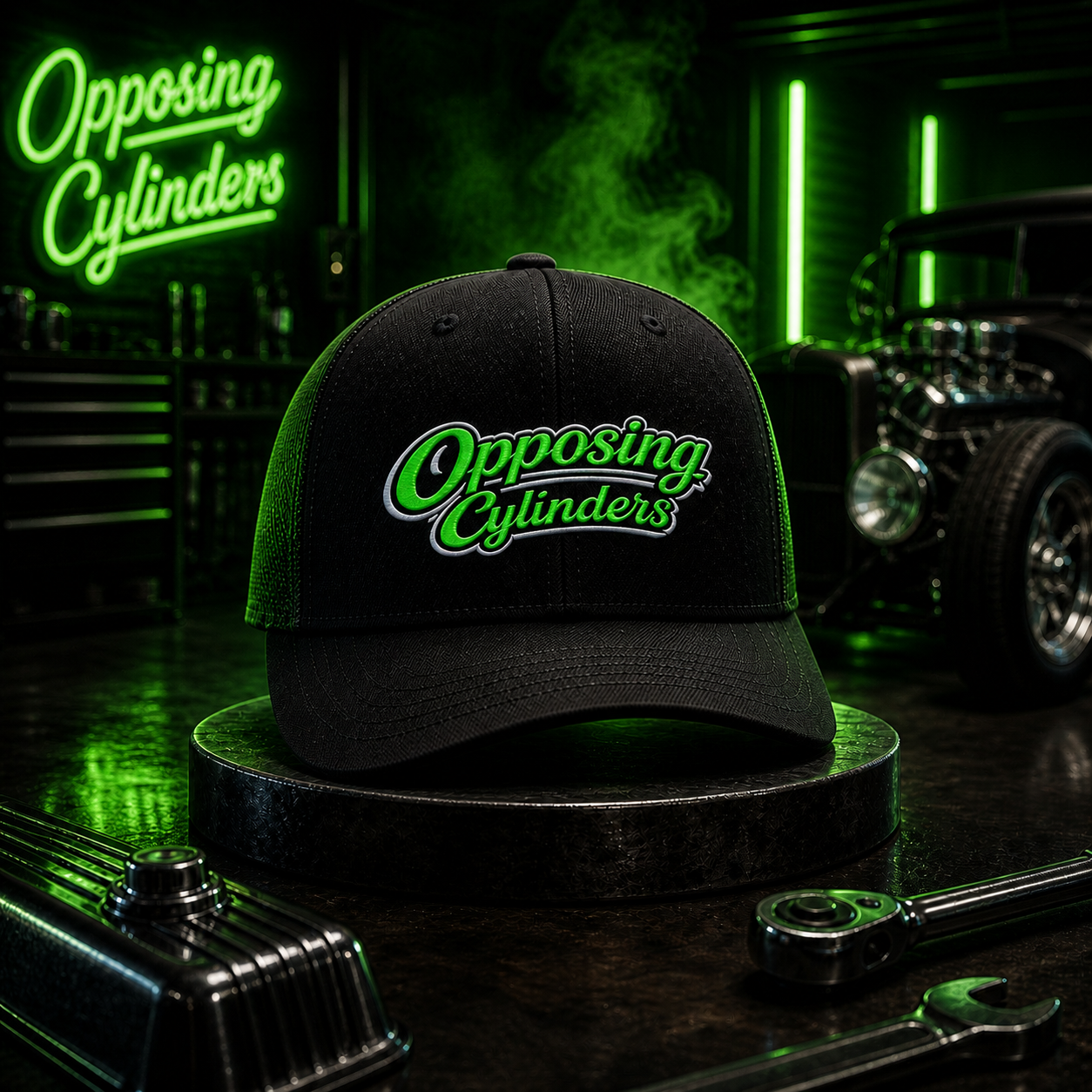 Opposing Cylinders Embroidered Richardson 112 Hat
