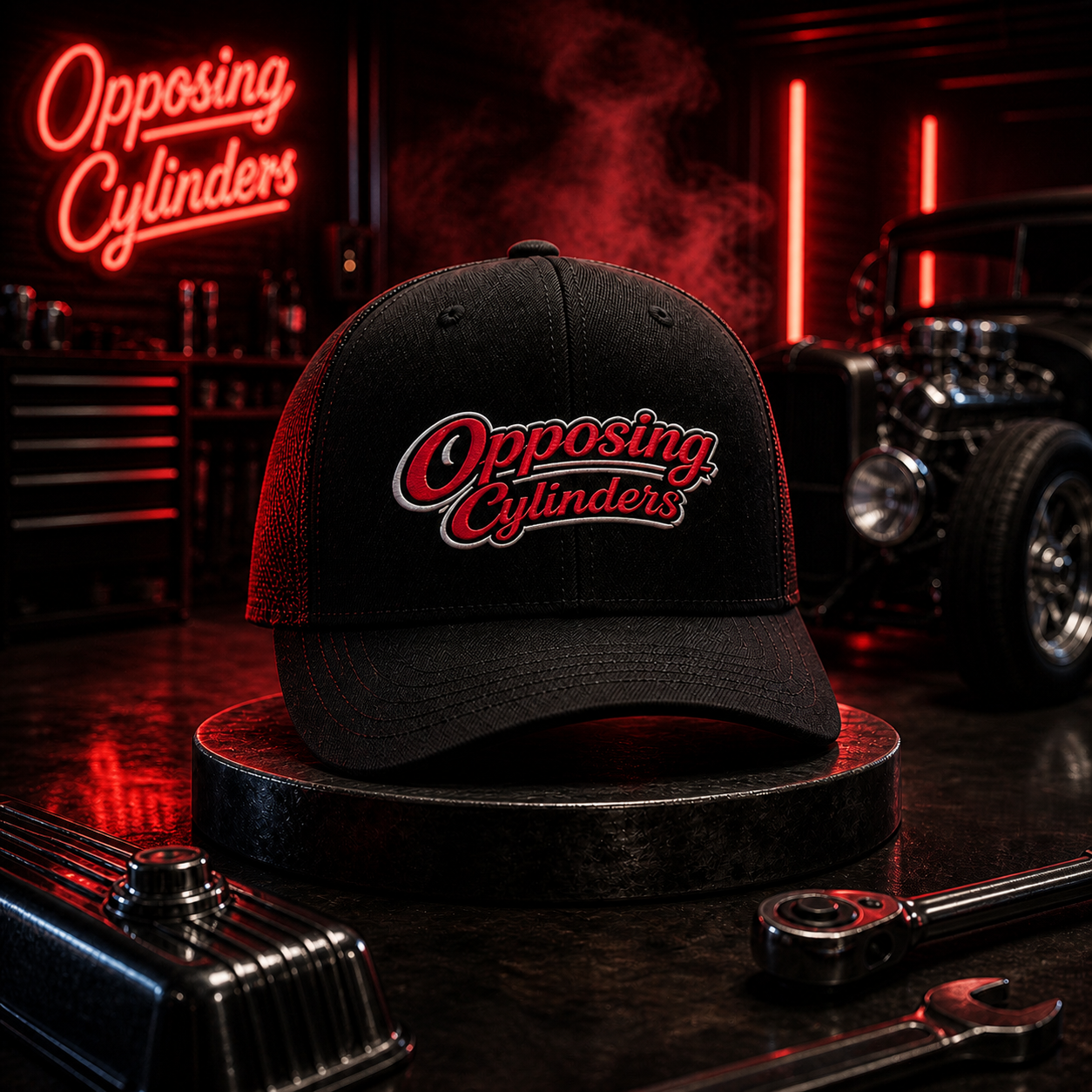 Opposing Cylinders Embroidered Richardson 112 Hat