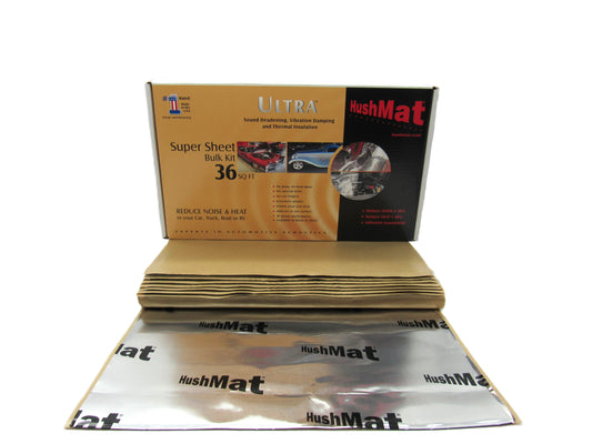 #10801 HushMat Super Bulk Kit – Sound Deadening & Thermal Insulation (36 Sq Ft, Silver Foil)