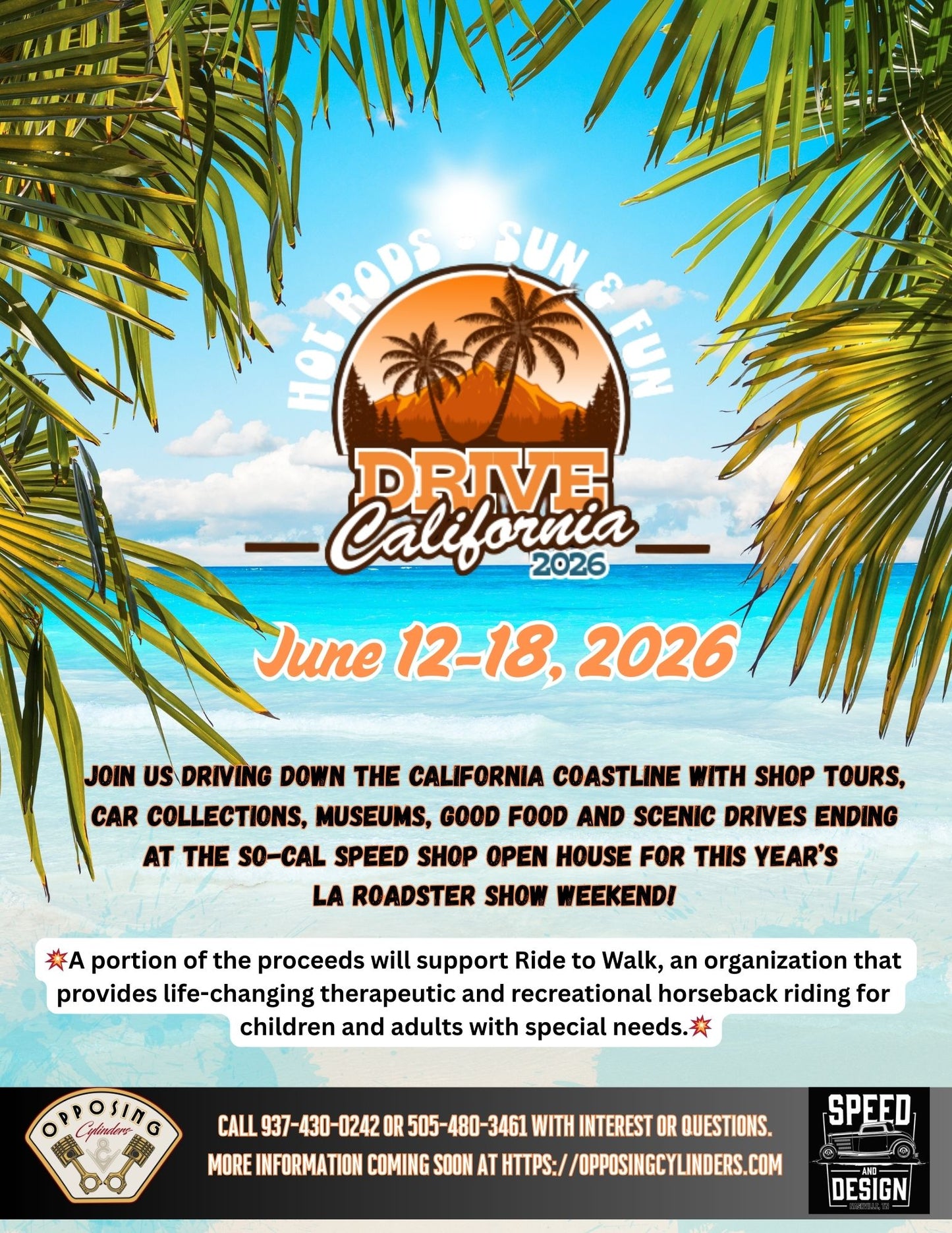 Drive 2026 Road Tour - Hot Rods, Sun and Fun - California Coastline‼️